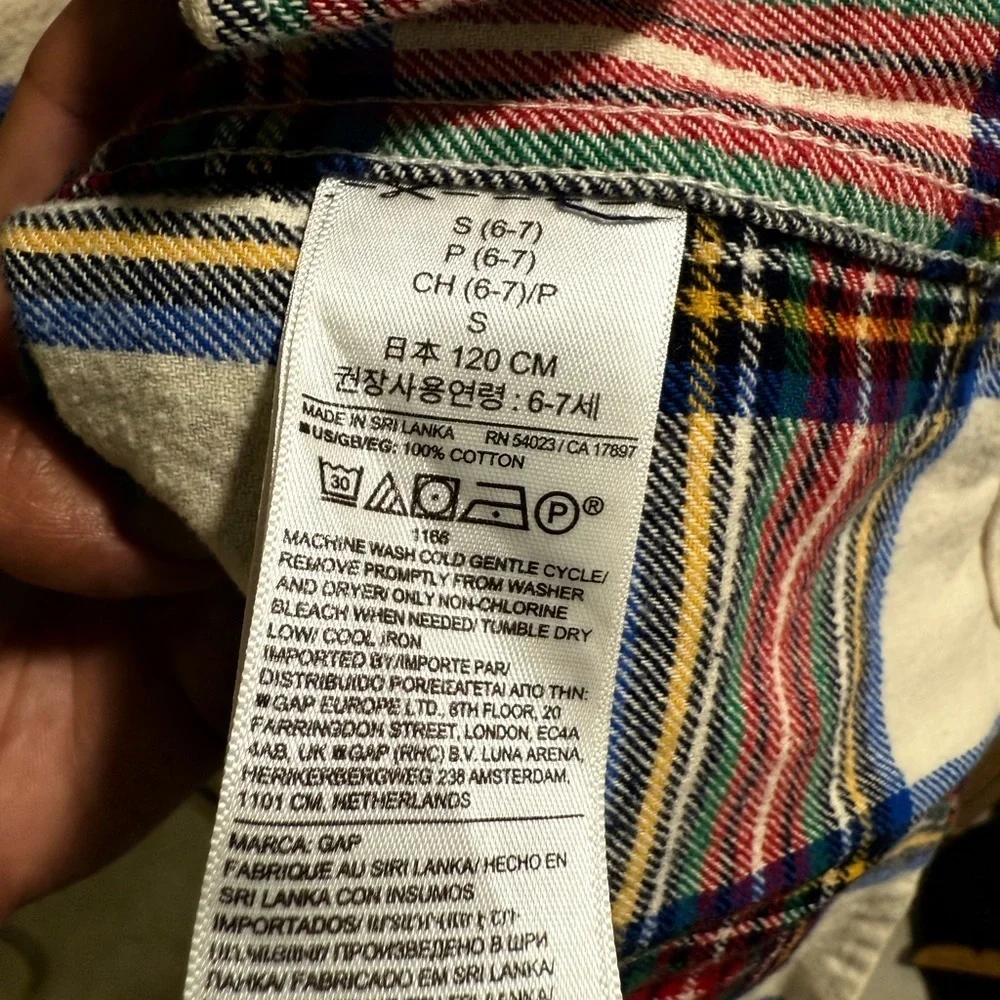 Colorful Plaid Button-Up Shirt